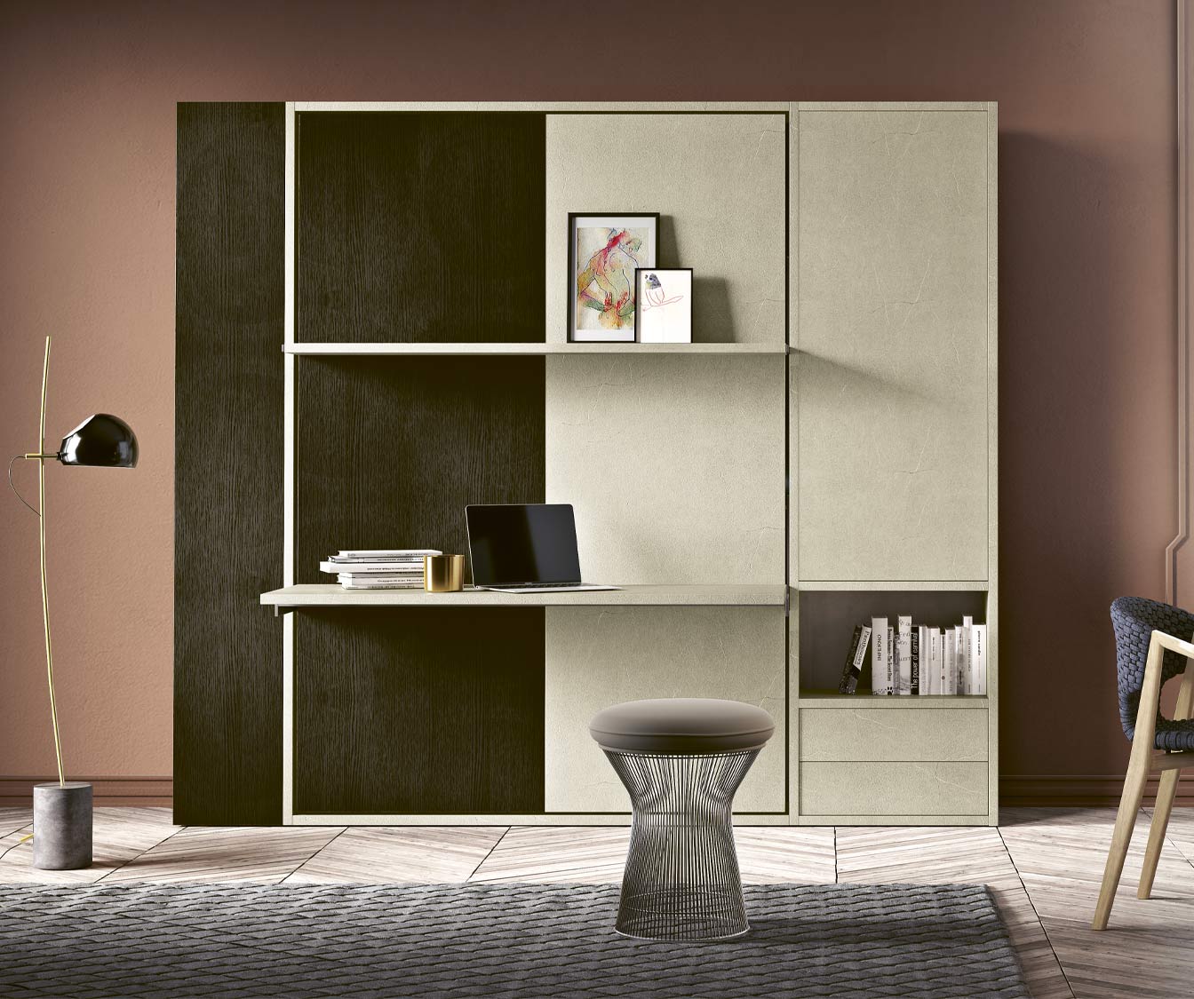 LUCY BUREAU Mélaminé Blanc